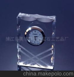 厂家直销 水晶表 异性水晶钟表 办公室摆件 国庆节礼品 水晶工艺品
